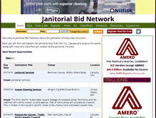 Tablet Screenshot of janitorialbids.net